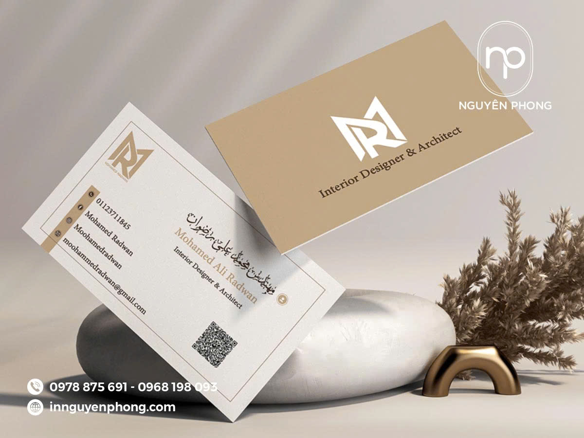 Ứng dụng giấy couche in card visit